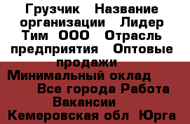 Грузчик › Название организации ­ Лидер Тим, ООО › Отрасль предприятия ­ Оптовые продажи › Минимальный оклад ­ 15 000 - Все города Работа » Вакансии   . Кемеровская обл.,Юрга г.